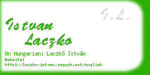 istvan laczko business card