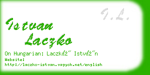 istvan laczko business card